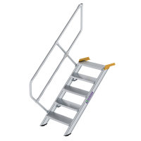 Treppe 45&deg; Stufenbreite 600 mm 5 Stufen Aluminium...