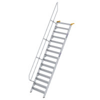 Treppe 60&deg; Stufenbreite 1000 mm 15 Stufen Aluminium...