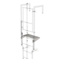 Ausstiegstritt Edelstahl 620mm Spaltma&szlig; 300mm
