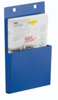 Prospekthalter DIN A5 enzianblau, 210x150 mm
