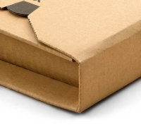 Universalversandverpackung z. Wickeln aus Wellpappe braun (B KL) m. Selbstklebeverschlu&szlig; u. Aufrei&szlig;faden, DIN A5, 217x155x -60 mm, Braun