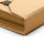 Universalversandverpackung z. Wickeln aus Wellpappe braun (B KL) m. Selbstklebeverschlu&szlig; u. Aufrei&szlig;faden, DIN A5, 217x155x -60 mm, Braun