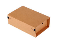 Post- Versandkarton SECURE aus Wellpappe braun (B KL) m. Selbstklebeverschluß u. Aufreißfaden, DIN A5+, 230x166x90 mm, Braun