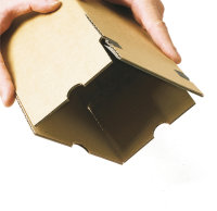 Long BOX Versandverpackung f&uuml;r lange und gerollte G&uuml;ter aus Wellpappe braun (B KL)m. Selbstklebeverschlu&szlig; u. Aufrei&szlig;faden, DIN A3, 315x105x105 mm, Braun