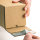 Long BOX Versandverpackung f&uuml;r lange und gerollte G&uuml;ter aus Wellpappe braun (B KL)m. Selbstklebeverschlu&szlig; u. Aufrei&szlig;faden, DIN A1, 610x105x105 mm, Braun