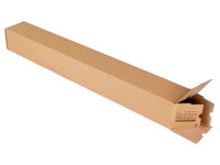 Long BOX Versandverpackung f&uuml;r lange und gerollte G&uuml;ter aus Wellpappe braun (B KL)m. Selbstklebeverschlu&szlig; u. Aufrei&szlig;faden, DIN A0, 860x105x105 mm, Braun