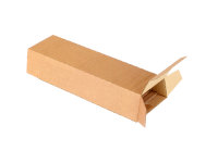 Trapez- Versandverpackung (keine zuschl. bei allen Postdienstleistern) aus Wellpappe braun (FE KL) m. Selbstklebeverschluß, DIN A2, 430x 145/108 x75 mm, Braun