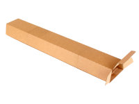 Trapez- Versandverpackung (keine zuschl. bei allen Postdienstleistern) aus Wellpappe braun (FE KL) m. Selbstklebeverschluß, DIN A0, 860x 145/108 x75 mm, Braun