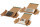 FIXPACK zum wickeln aus Wellpappe braun (B KL) mit 50m&micro; Folie, Selbstklebeverschlu&szlig; u. Aufrei&szlig;faden, 200x150x -40 mm, Braun