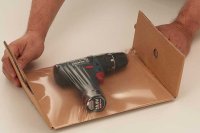 FIXTRAY aus Wellpappe braun (B KL) mit 50m&micro; Folie passend zu progressPACK FLIXBOXreturn, 220x131x -100 mm, Braun