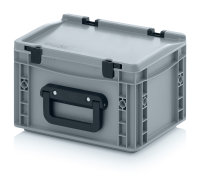Eurobehälter Koffer 1G, 300x200x185 mm, Silbergrau