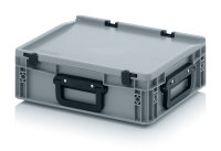 Eurobehälter Koffer 3G, 400x300x135 mm, Silbergrau