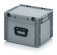 Eurobehälter Koffer 1G, 400x300x285 mm, Silbergrau