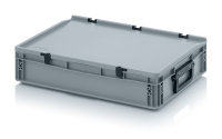 Eurobehälter Koffer 2GS, 600x400x135 mm, Silbergrau