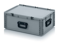 Eurobehälter Koffer 3G, 600x400x235 mm, Silbergrau