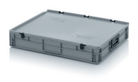 Eurobehälter Koffer 2GS, 800x600x135 mm, Silbergrau
