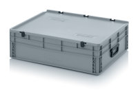 Eurobehälter Koffer 2GS, 800x600x235 mm, Silbergrau