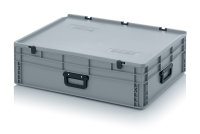 Eurobehälter Koffer 3G, 800x600x235 mm, Silbergrau