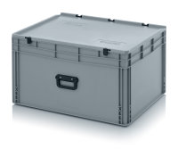 Eurobehälter Koffer 1G, 800x600x435 mm, Silbergrau
