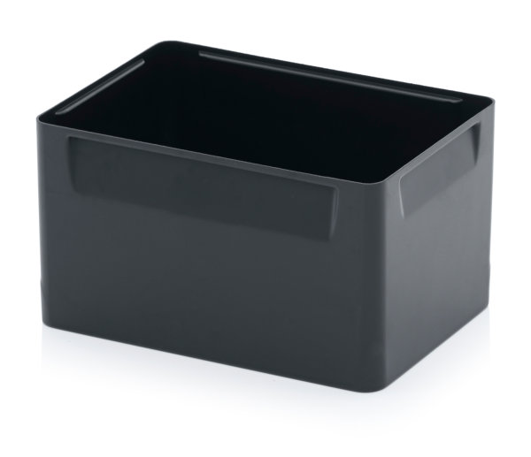 ESD-Einsatzk&auml;sten 4-er Teilung, 4er-Teilung, 282x183x150 mm, Schwarz