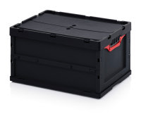 ESD-Faltboxen mit Deckel, mit Deckel, 600x400x320 mm,...