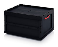 ESD-Faltboxen mit Deckel, mit Deckel, 800x600x445 mm,...