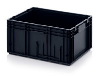 ESD-R-KLT-Behälter, 600x400x290 mm, Schwarz