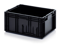 ESD-RL-KLT-Behälter, 600x400x280 mm, Schwarz