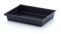 ESD-Schubladenbehälter Einzelkomponenten, Schublade, bis 4 Schubladen je Kasten, 530x360x85 mm, Schwarz