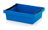 Mehrwegbehälter mit Stapelbügel, 600x400x170 mm, Himmelblau