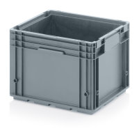 R-KLT-Behälter, 400x300x280 mm, Silbergrau