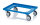 Transportroller Kompakt mit Gummir&auml;dern, 620x420 mm, Himmelblau