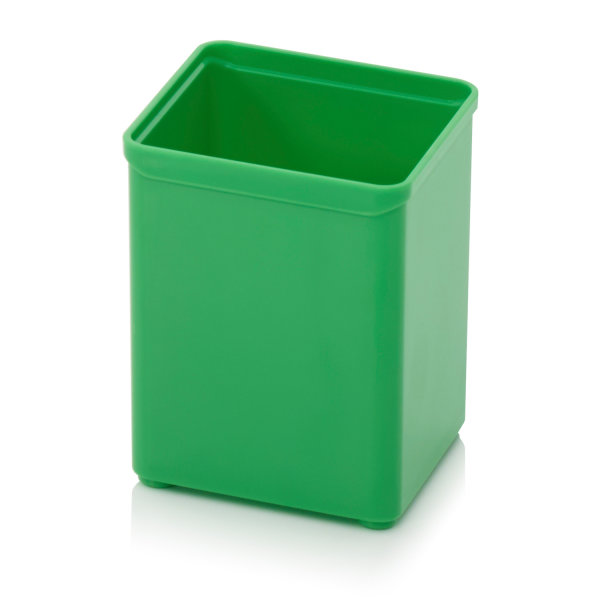 Einsatzk&auml;sten f&uuml;r Sortimentsboxen, 52x52x63 mm, Gelbgr&uuml;n