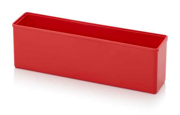 Einsatzk&auml;sten f&uuml;r Sortimentsboxen, 208x52x63 mm, Rot