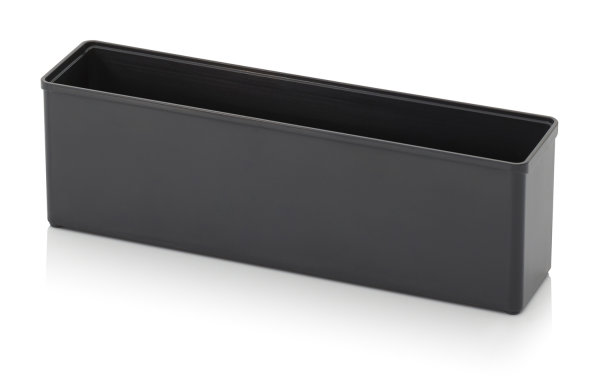 Einsatzk&auml;sten f&uuml;r Sortimentsboxen, 208x52x63 mm, Anthrazitgrau