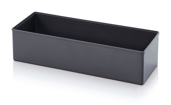 Einsatzk&auml;sten f&uuml;r Sortimentsboxen, 260x104x63 mm, Anthrazitgrau