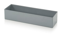 Einsatzkästen für Sortimentsboxen, 312x104x63 mm, Silbergrau
