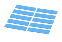 10er-Set Etiketten Himmelblau, 10er-Set Etiketten Himmelblau, 60x16 mm