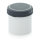 Schraubdosen Basic, mit Innendeckel, 0,65 Liter, Dose wei&szlig;, Deckel dunkelgrau