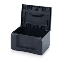 Toolboxen Pro, ohne Schloss, 400x300x230 mm, Box...