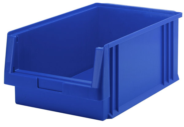 Sichtlagerkasten PLK 1, blau, aus PP, 500x315x200 mm