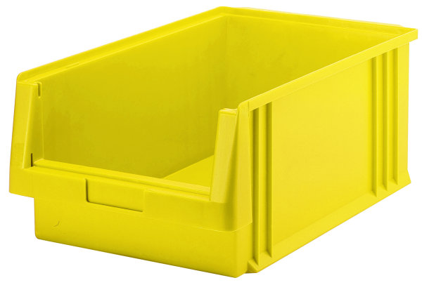 Sichtlagerkasten PLK 1, gelb, aus PP, 500x315x200 mm