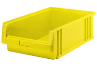 Sichtlagerkasten PLK 1c, gelb, aus PP, 500x315x150 mm