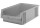 Sichtlagerkasten PLK 1c, grau, aus PP, 500x315x150 mm