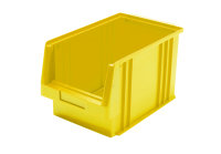 Sichtlagerkasten PLK 2a, gelb, aus PP, 330x213x200 mm