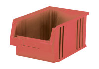Sichtlagerkasten PLK 2, rot, aus PP, 330x213x150 mm