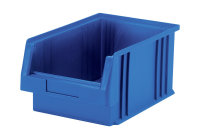 Sichtlagerkasten PLK 2, blau, aus PP, 330x213x150 mm