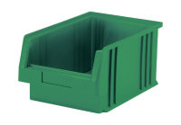 Sichtlagerkasten PLK 2, grün, aus PP, 330x213x150 mm