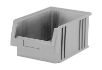 Sichtlagerkasten PLK 2, grau, aus PP, 330x213x150 mm