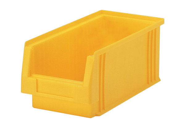 Sichtlagerkasten PLK 3a, gelb, aus PP, 290x150x125 mm